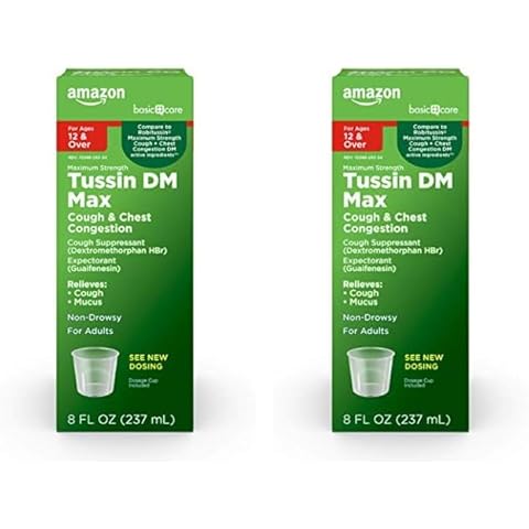 Amazon Basic Care Tussin DM MAX Cough Syrup Cover