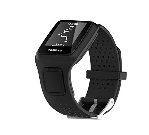 MTSZZF Tomtom Montre Bracelet, Silicone Bracelets de Remplacement Sangles Sport Bracelet pour Tomtom Runner 2/Runner 3/Spark 3/Aventurier/Golfeur 2 Sports GPS Running