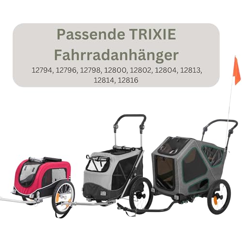 TRIXIE Ersatz-Kupplung für Hunde-Fahrradanhänger – sichere Befestigung & schneller Wechsel zwischen Fahrrädern – 12819