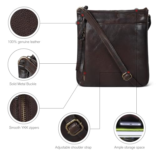 Image of Leather Crossbody Bags for Women - Ladies Sling Handbags - Medium Cross body Purses Handbags - Purses For Women