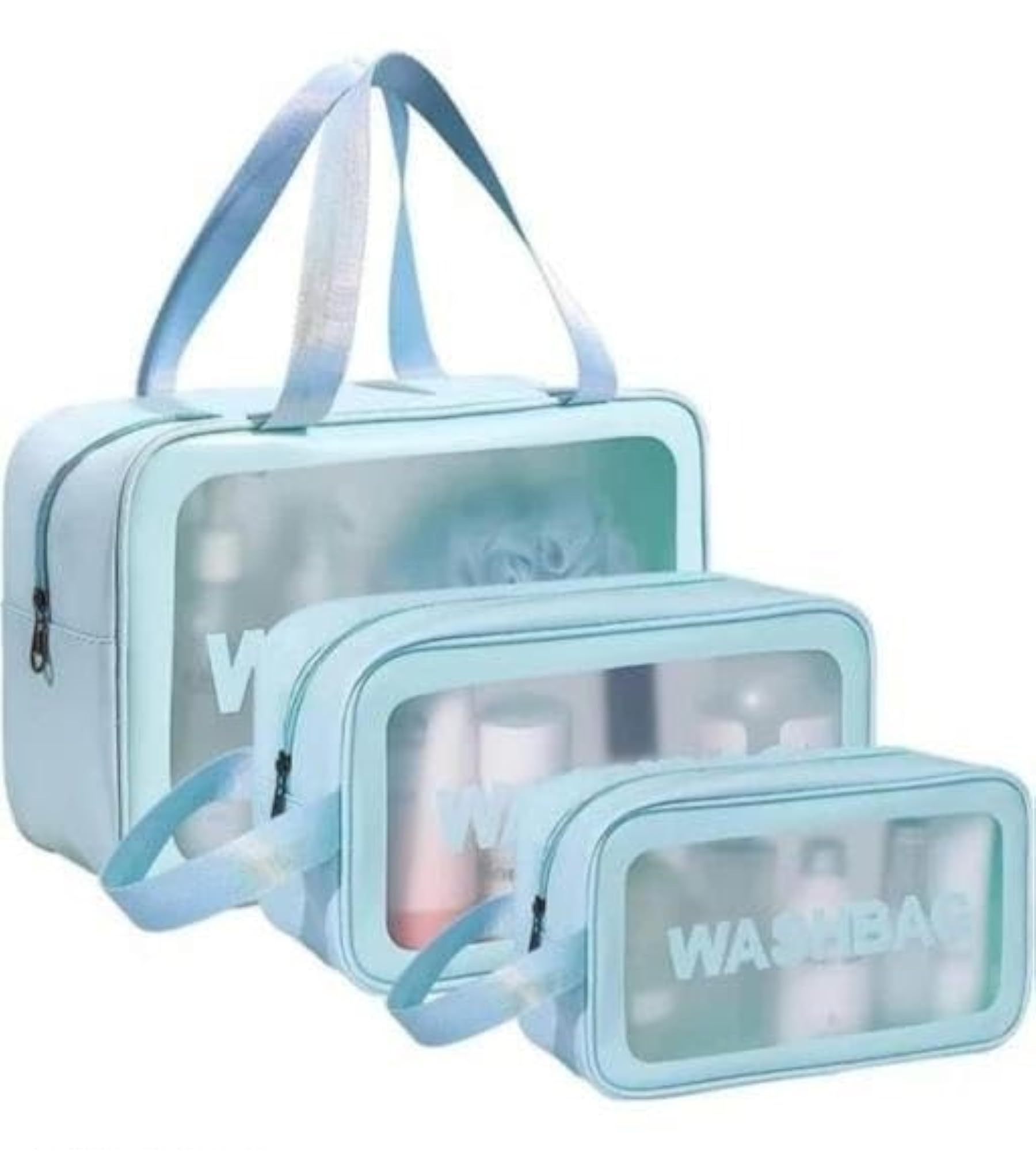 Multipurpose Toiletry and Makeup Wash Bag Set in Different Sizes (3 Pcs)