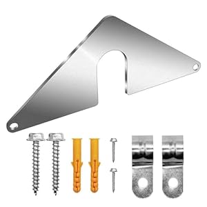 TocaFeank Schlauchbibb Montageplatte Set Edelstahl