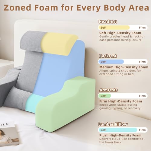 ESUERDO 5PCS Foldable Back Pillow