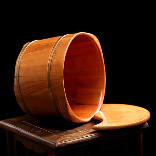 Bañera de madera para pedicure spa de pies miniatura 4