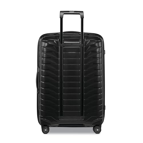 Image of Samsonite Proxis Medium Hardside Luggage with Dual Spinner Wheels - Innovative Roxkin Lightweight Shell With Ultimate Durability- Includes TSA Lock, Ergonomic Telescoping Handle - Black