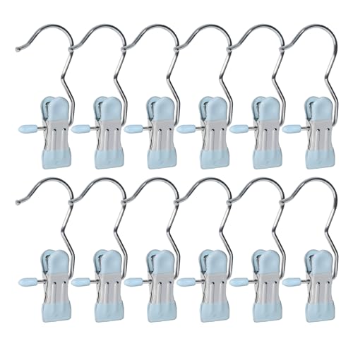 15/30/50Pcs Upgrade Double Head Clamp Dipped Clothespin for Laundry Hooks