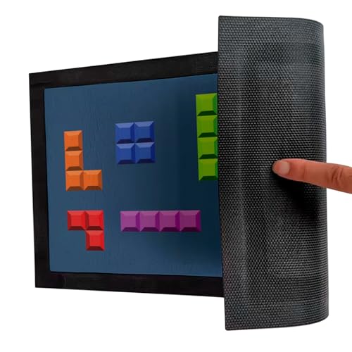 Paillasson bleu retro gaming arcade 60x40cm pour entree