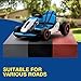 Planet X8 24V Electric Go Kart for Big Kids, 4WD & 2x150W Drift Kart, 2-Seater Ride on Toys, 5-Point Safety Belt w/Soft Start, Max Racing Speed 8 MPH, 7AH High Motor, Power Display, Wireless, Music