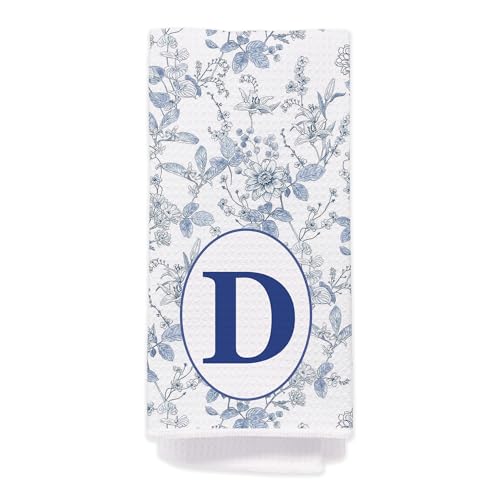 Chinoiserie Monogrammed Hand Towels for Bathroom - Monogram Hand Towels,