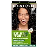Clairol Natural Instincts Demi-Permanent Hair Dye, 2SB Soft Black Hair Color, Pack of 1