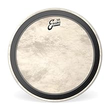 16" drum head for use with bass drum style hoops Calftone is a synthetic alternative that embodies the look and sound of traditional calfskin Made using a blend of unique materials to produce warm, full, and rich tones Externally Mounted Adjustable D...