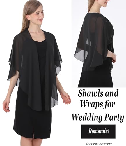 Shawls and Wraps for Evening Dresses Sheer Chiffon Women Elegant Soft Silky Scarf Scarve Wedding Bridal Stole2