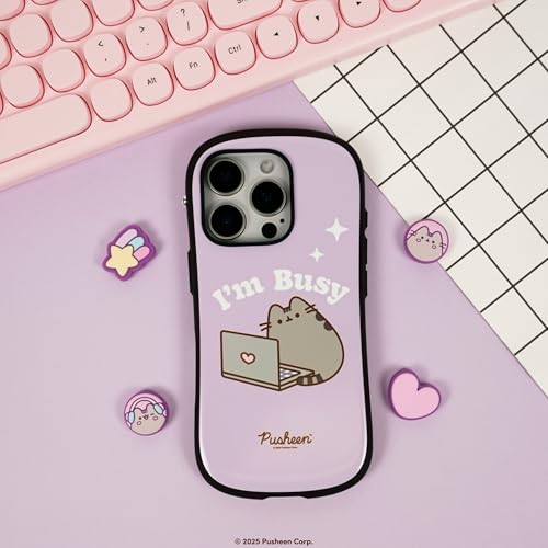 Coque antichoc double couche iPhone 16 Pro iFace Pusheen MagSafe rigide