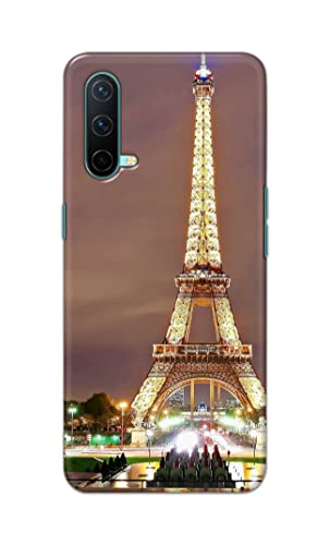 Image of PRINTFIDAA Lovers Famous Place Eiffel Tower in Paris Printed Designer Hard Case for OnePlus Nord CE 5G (2021), OnePlus Nord Core Edition 5G (2021) Back Cover -(e) RPM1009