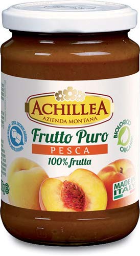 Achillea, Frutto puro di pesca bio, senza zuccheri, 300g