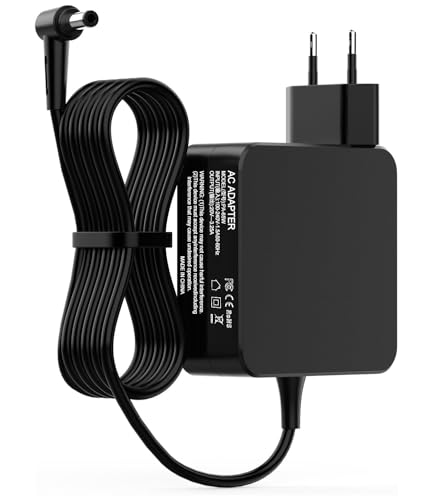 Cluvox Cargador de Alimentación Portátil 65W,20V 3.25A Compatible con Lenovo Ideapad 330/330S/510/510/510/510S Yoga 510 710 Flex 4/5/6/14/15 Adaptadores de Computadora,Conector: 4.0mmx1.7mm