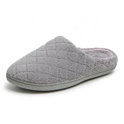 Image of Leslie Terry Clog House Shoes with Memory Foam, Indoor Slippers with Wide Widths