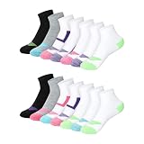 Hanes Girls' Ankle Socks Pack, 14-Pack, Cool Comfort...