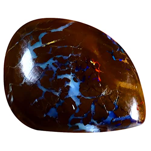 Pierre précieuse opale naturelle multicolore 6.39 ct, cadeau de collection