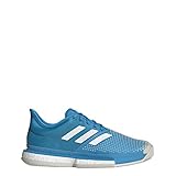  adidas Sole Court Boost Clay - Zapatillas de Tenis para Hombre, Color Azul y Blanco, Hombre, Zapatillas de Tenis, Azul y Cian Blanco, 50 2/3 EU