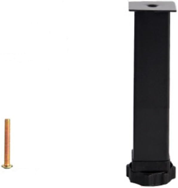 zoele Metal Adjustable Legs for Table/Bed and Sofa/Furniture Cabinet Foot Legs feet Support/Heavy Duty Easy Install Bed Center Frame Slat Support Leg（1pcs） (B)