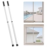 2 Pack Sliding Door Security Bar, Adjustable Patio Door Security Bar
