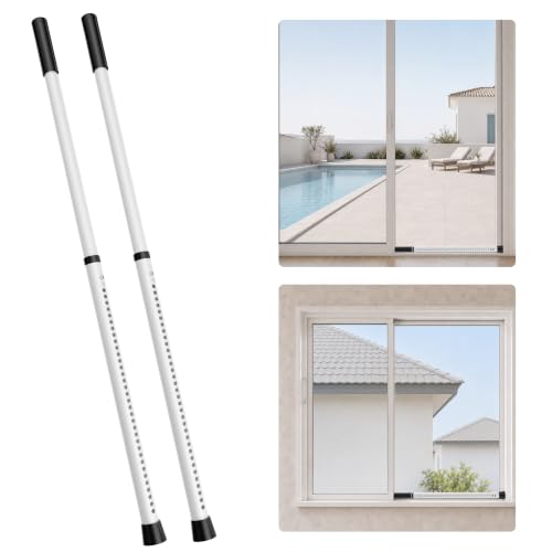 2 Pack Adjustable Patio Door Bar
