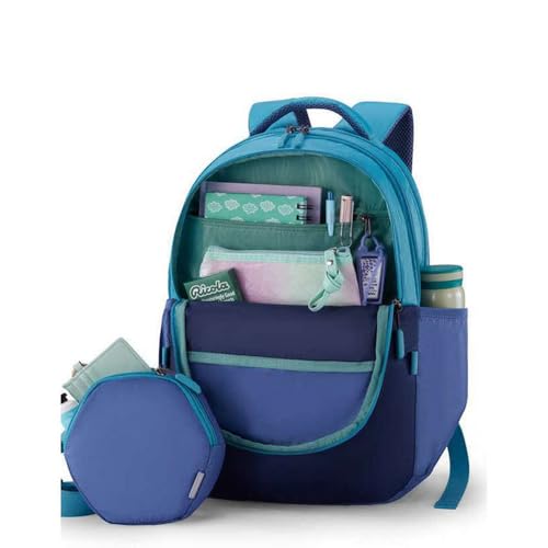 Image of American Tourister Zipper Hestia 3.0 Polyester Men's Backpack (Free Size, Green)