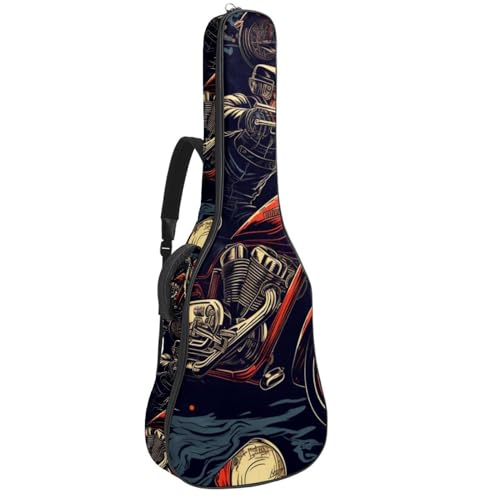 Sac de guitare imperméable contre les chocs et la pluie en tissu Oxford