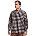 Beretta Men's Hovis Flex Performance Adjustable Casual Outdoor Plaid Long-Sleeve Button-Down Shirt with UPF 50 Sun Protection, Dark Grey Check, Large