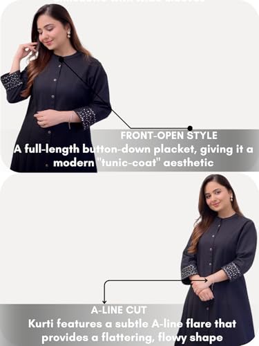 Image of Leriya Fashion Co-ord Set For Women Stylish | Kurti Set For Woman | Short Kurti For Woman | Anarkali Suit For Women's | Festive Ethnic Indian Traditional Outfit for Functions & Puja