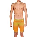 Arena Powerskin Carbon Air² Men's Jammers Racing Swimsuit, Lime/Orange, 24