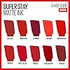 Maybelline Super Stay Matte Ink Liquid Lipstick Makeup, Long Lasting High Impact Color, Up to 16H Wear, Voyager, Deep Red, 1 Count