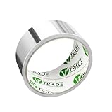 V1 Trade Aluminium Klebeband Hitzebeständiges 48 mm x 10 m - 1 Rolle Wasserdichtes Alu Klebeband zum Reparieren von Metalloberflächen - Metallklebeband UV Beständig - Starke Aluband Selbstklebend