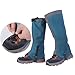 Guaber Adjustable Snow Boot Gaiters Warmer Shoes Cover Anti-Tear Hiking Gaiters Breathable Shoe Gaiters for Men & Women Hiking Gaiters for Ankle Outdoor, Black-M
