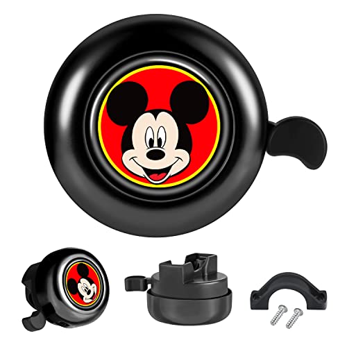 Akkya Bike Bicycle Bell Horn for Kids Cool Cute Black Cartoon Cycling Handlebars Knee Scooter Accessories for Boys Girls Electric Mountain Bike Ring Bell Biking Bicicle Accessories Loud