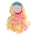perfeclan 1/6 Bjd Cabeza Esculpir con Accesorio De Parte De Cuerpo De Repuesto De Peluca Rosa Muñeca - Vistoso