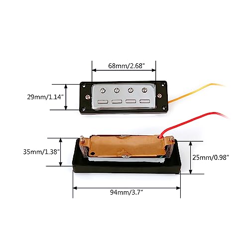 Kits de remplacement de pièces de basse 4 cordes avec micro basse électrique mini et vis incluses - 4