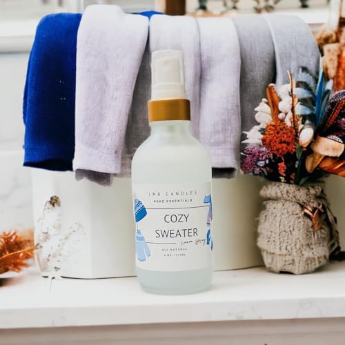 Cozy Sweater Weather Fall Winter Scent Natural Room Linen Spray Clean Ingredients Essential Oils Made In USA Air Freshener Interior Long Lasting Scent Relax Pet Friendly