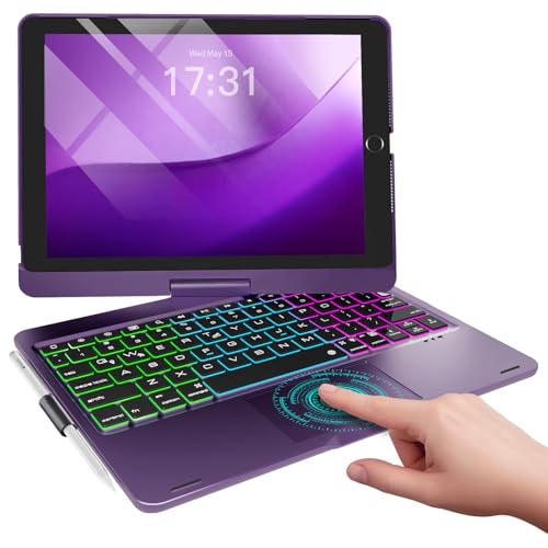 Baisla iPad 9P[X L[{[ht 10.2C` (2021) 360°]\ gbNpbh&C{[obNCgt iPadL[{[hP[X 9/8/7 iPad Air 3 iPad Pro 10.5p (fB[vp