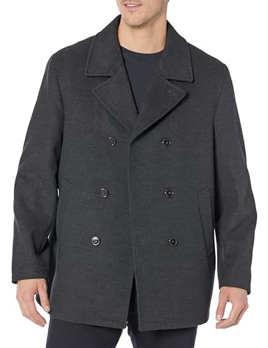 Opiniones y reviews de Ropa de abrigo para Hombre los más solicitados. 39 Ben Sherman Boris Classic - chamarra de doble botonadura para hombre, Carbón vegetal, M
