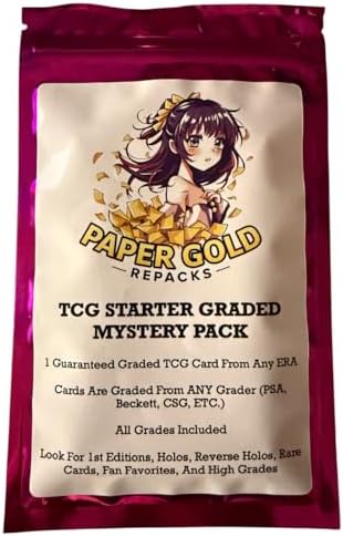 Paper Gold Repacks TCG Starter Graded Mystery Pack, 1 Graded Card, (PSA, Beckett, CSG, MNTY, etc) All Grades, Look for 1st Editions, Holos, Rare Cards, Fan Favorites image 3