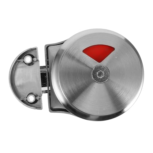 ARTSEWPLY Cerradura de Puerta con Indicador de Privacidad Grande de Acero Inoxidable Pestillo para Inodoro Bloqueo Ocupado para Aseos Comerciales y Particiones