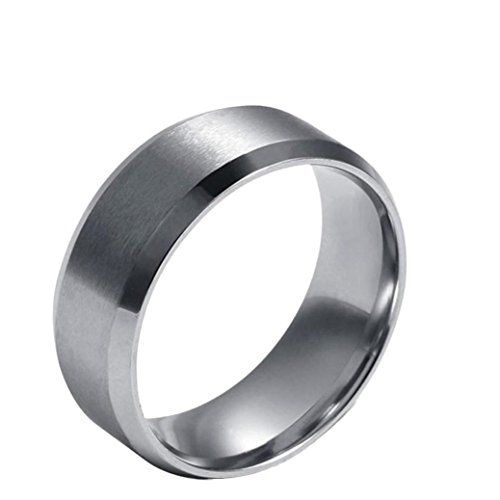 BAO8 アクセサリー 指輪 チタン鋼リング 光沢 シンプル おしゃれ ステンレス テールリング メンズリング ジュエリー 磨き アクセサリー チャーム ファッション 人気 ゴージャス アクセサリーパーツ 工芸品 (12／21.4㎜, シルバー)