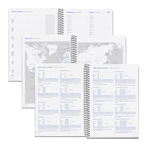 Miquelrius, School Diary 2024-2025, September 2024 to June 2025, Size 117 x 174 mm, Day Page, Lined Cardboard Cover - Image 3