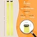 DOORES 22 Inch Yellow Hair Extensions, 12 Pcs Colored Hair Extensions Clip in Party Highlights Long Synthetic Hair for Women Hairpieces Halloween Christmas New Year for Women (Yellow)