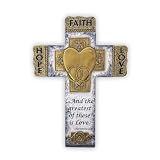 Faith Hope and Love Wall Cross