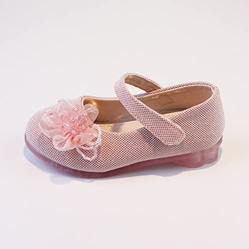 Baby Girls Sweet Flower Shoes Soft Soled Single Shoes Wedding Party Princess Shoes Dance Shoes Toddler Shoes3