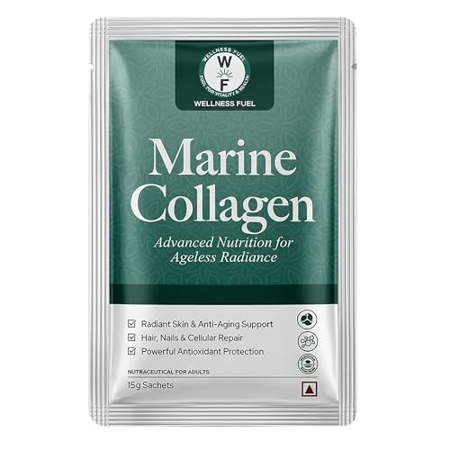 Image of Marine Collagen - Advanced Anti-Aging Sachets for Skin Radiance, Hair Health & Joints | With Glutathione, Hyaluronic Acid, CoQ10 & Biotin | Mixed Berry Extracts | 30 x 15g Servings