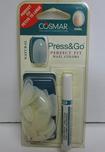 Cosmar Press & Go Perfect Fit Nail Colors - Oval - Natural - 3211